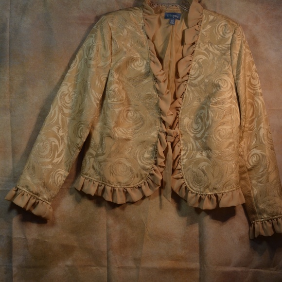 Ruffled Jacket SZ L Tres You - Picture 2 of 8